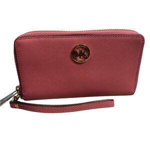 Michael Kors Wristlet wallet with Gold Accents